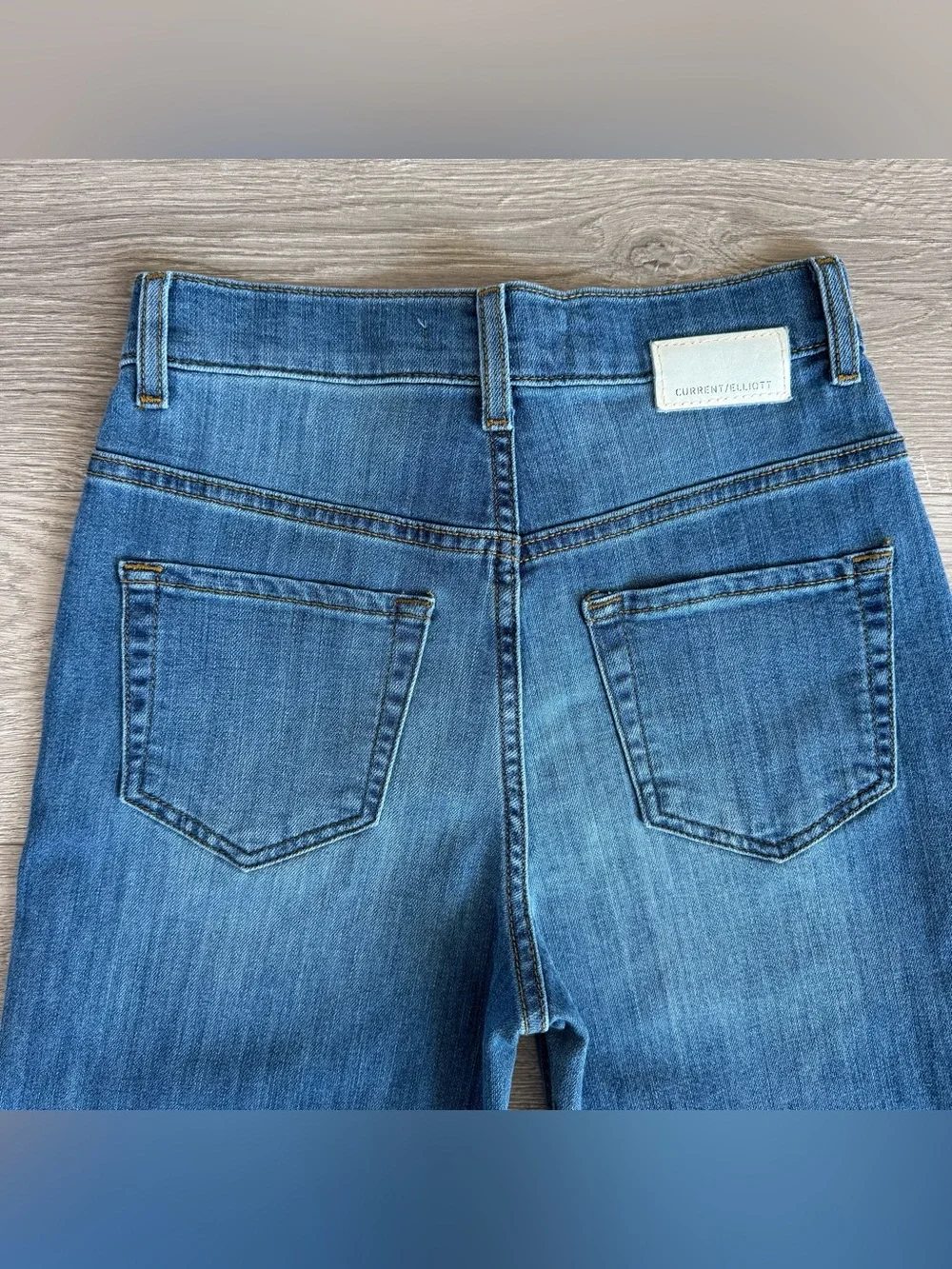 Current/Elliot Wide Leg Jeans The Navigator in Doheny Size 25